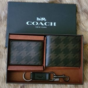 New Coach Men wallet Gift Set of 3